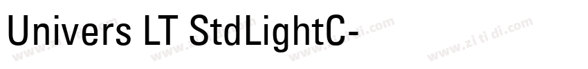 Univers LT StdLightC字体转换